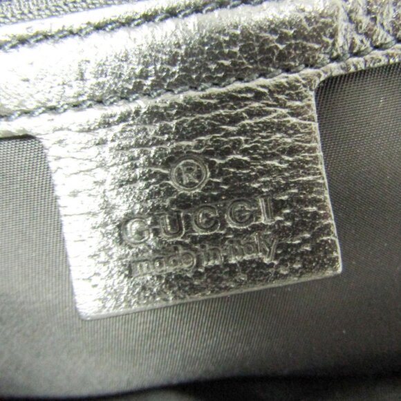 GUCCI Black Leather Shoulder Bag - Picture 10 of 14